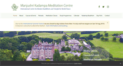 Desktop Screenshot of manjushri.org