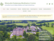 Tablet Screenshot of manjushri.org